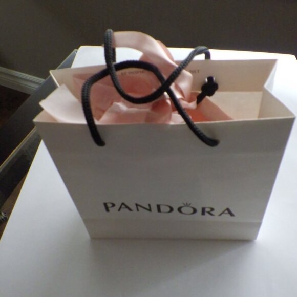 PANDORA Sterling Silver SHINE BRIGHT SNOWFLAKE Mesh Bangle Bracelet STAR NWB - Picture 9 of 9